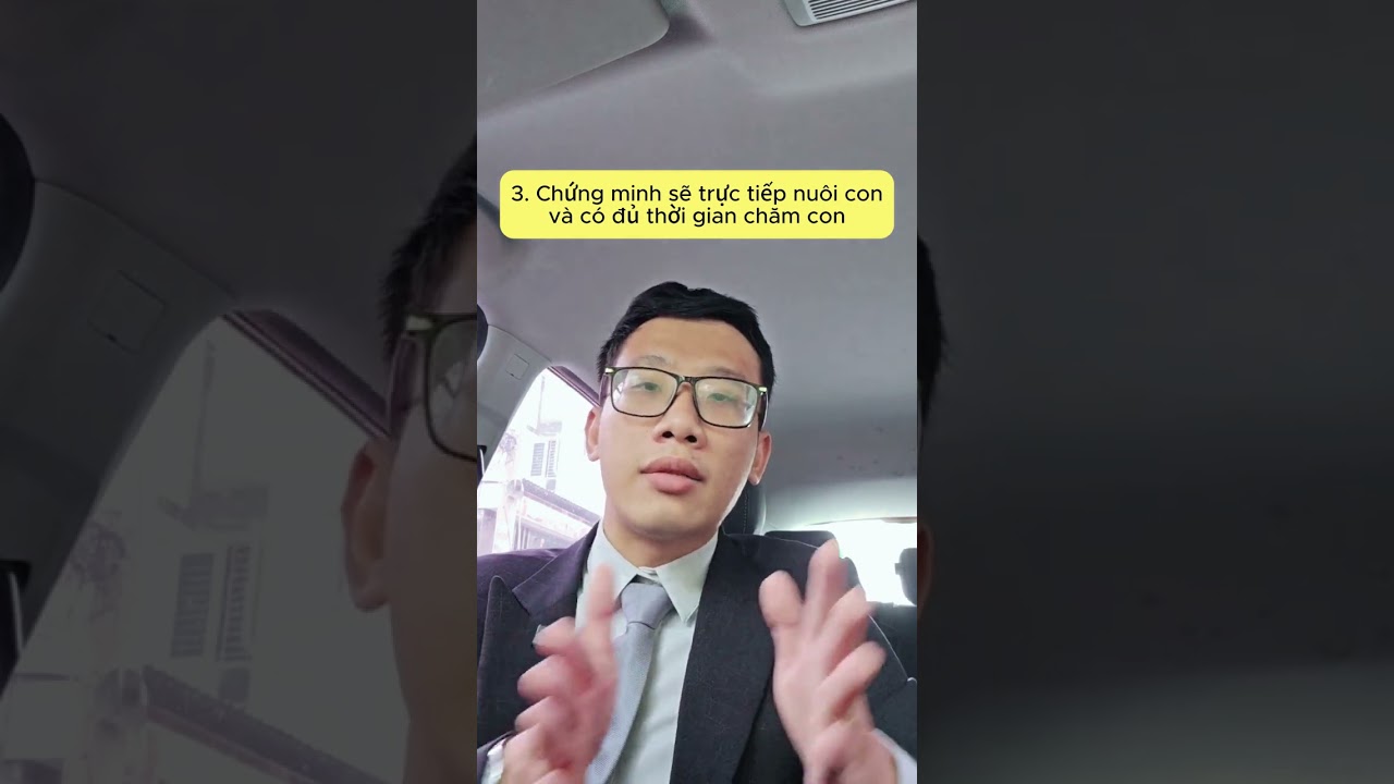 Tất cả căn cứ chứng minh điểu kiện nuôi con #luatsuhoangquan #lyhon #tranhchapnuoicon