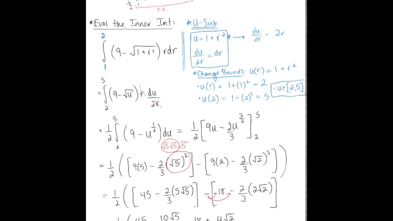 Volume Between Surfaces (Example 2)