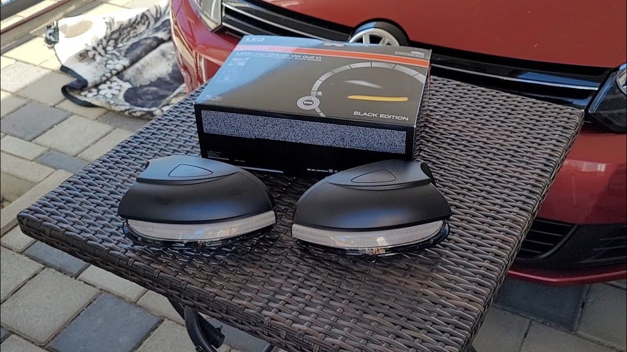 OSRAM LEDriving DYNAMIC MIRROR INDICATOR Dynamische Spiegelblinker for VW Golf 6 / Cabrio & Touran 1