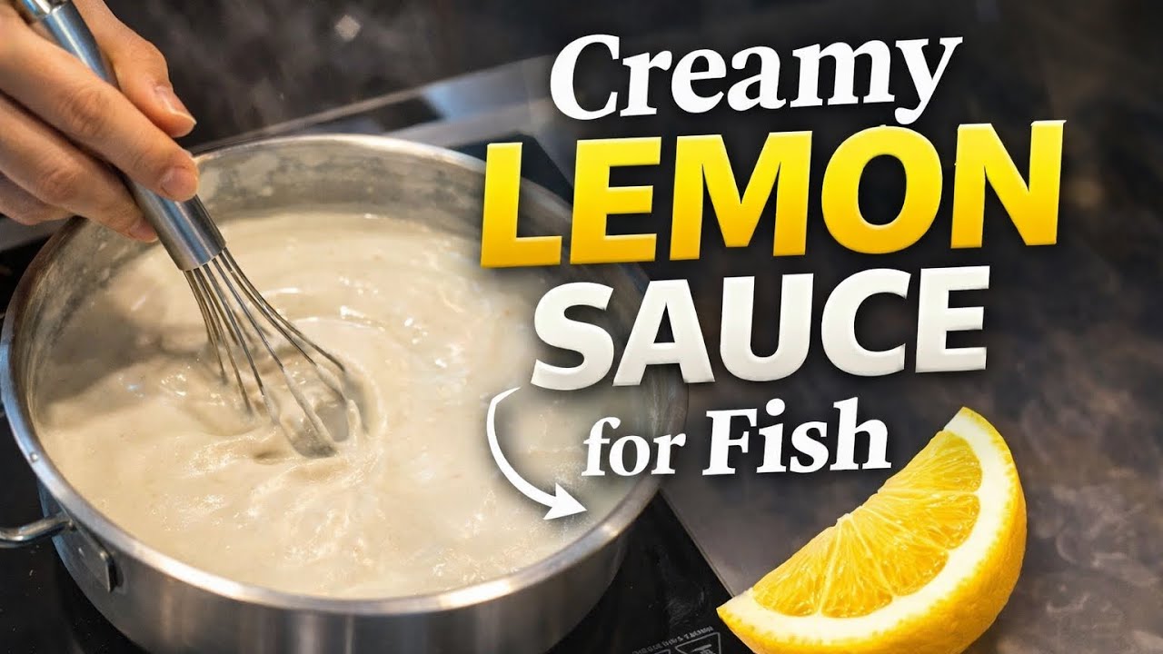 Creamy White Lemon Sauce 🍋 | Easy Chef Sauce Recipe