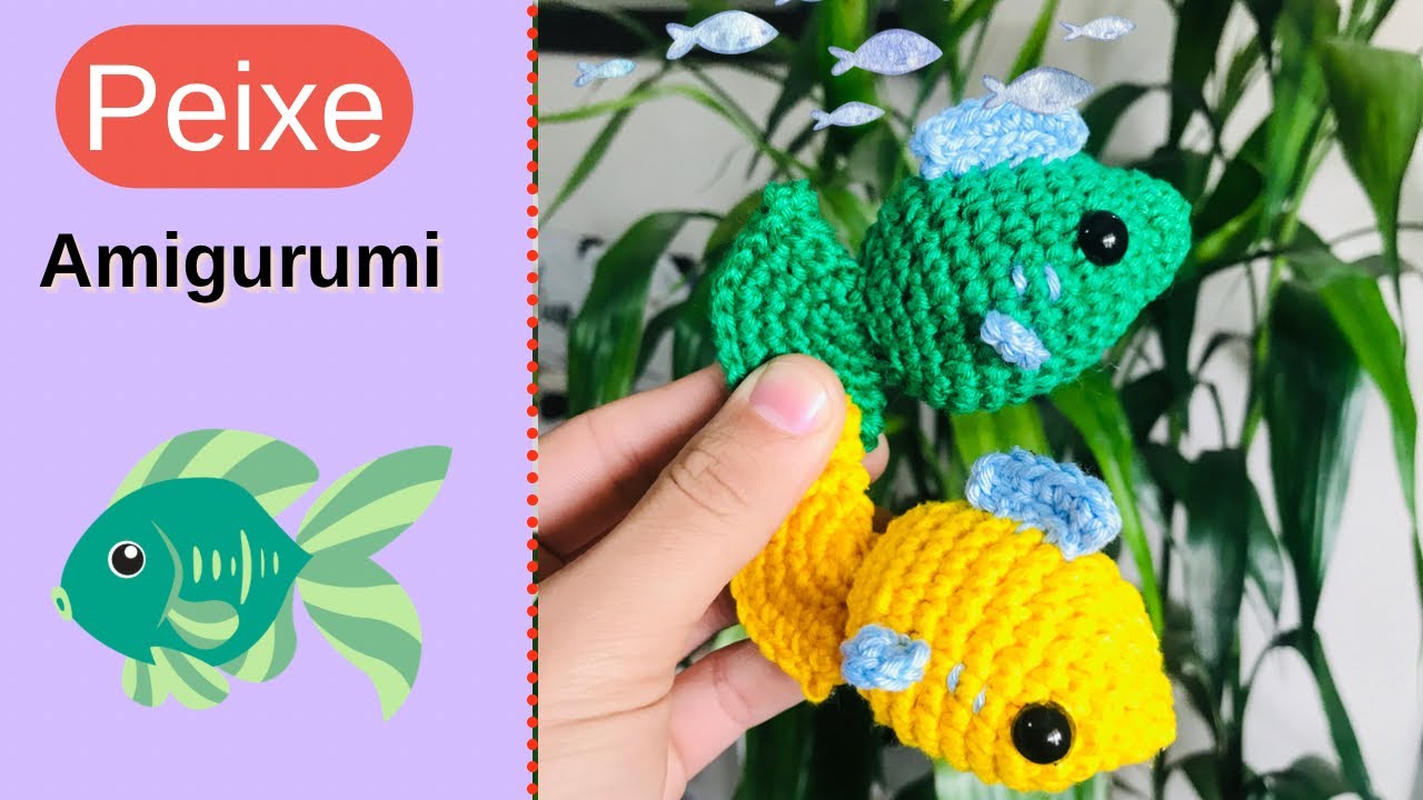 Peixe crochê Passo a passo Amigurumi