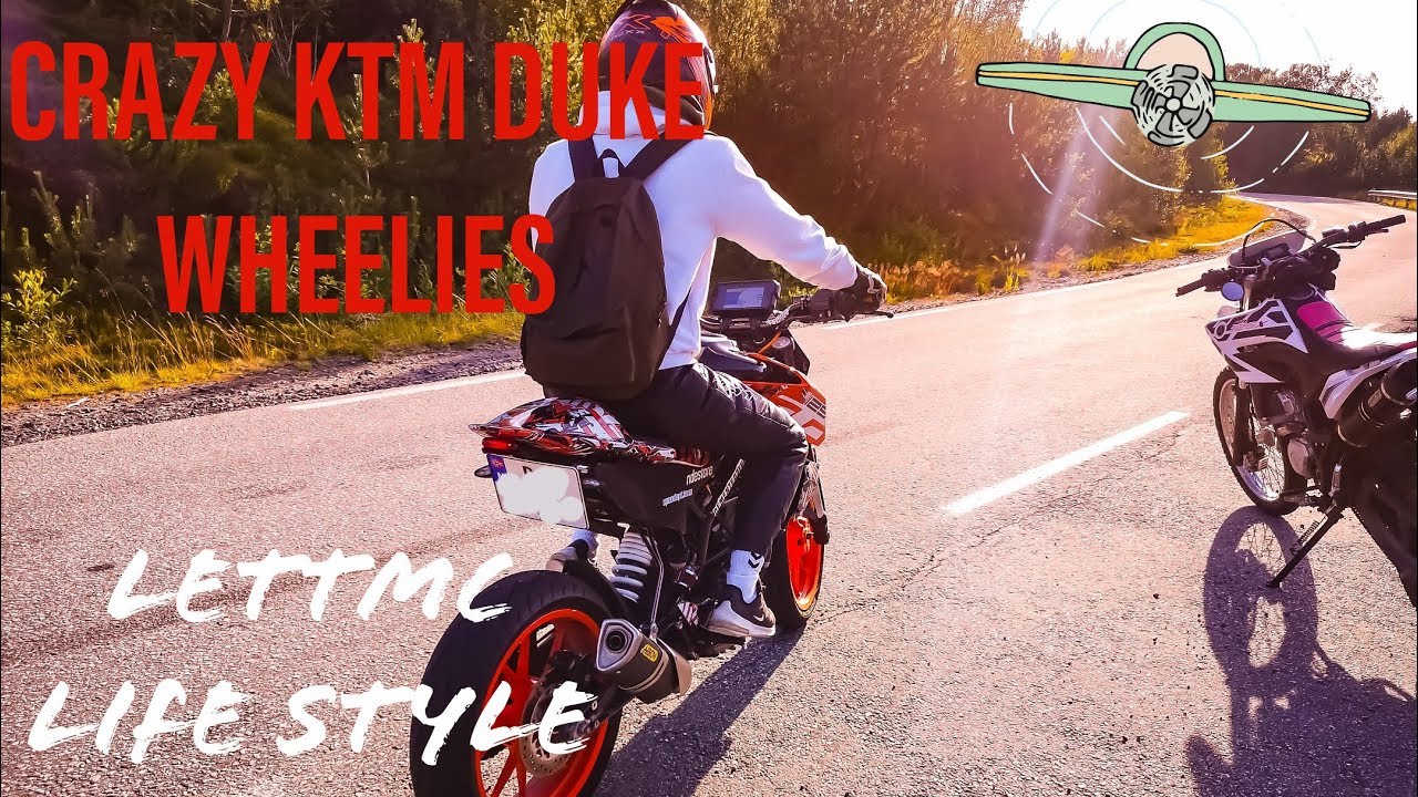 Lett Mc livet ``KTM Duke 125, Wr125x, MT125 Wheelies and fun``