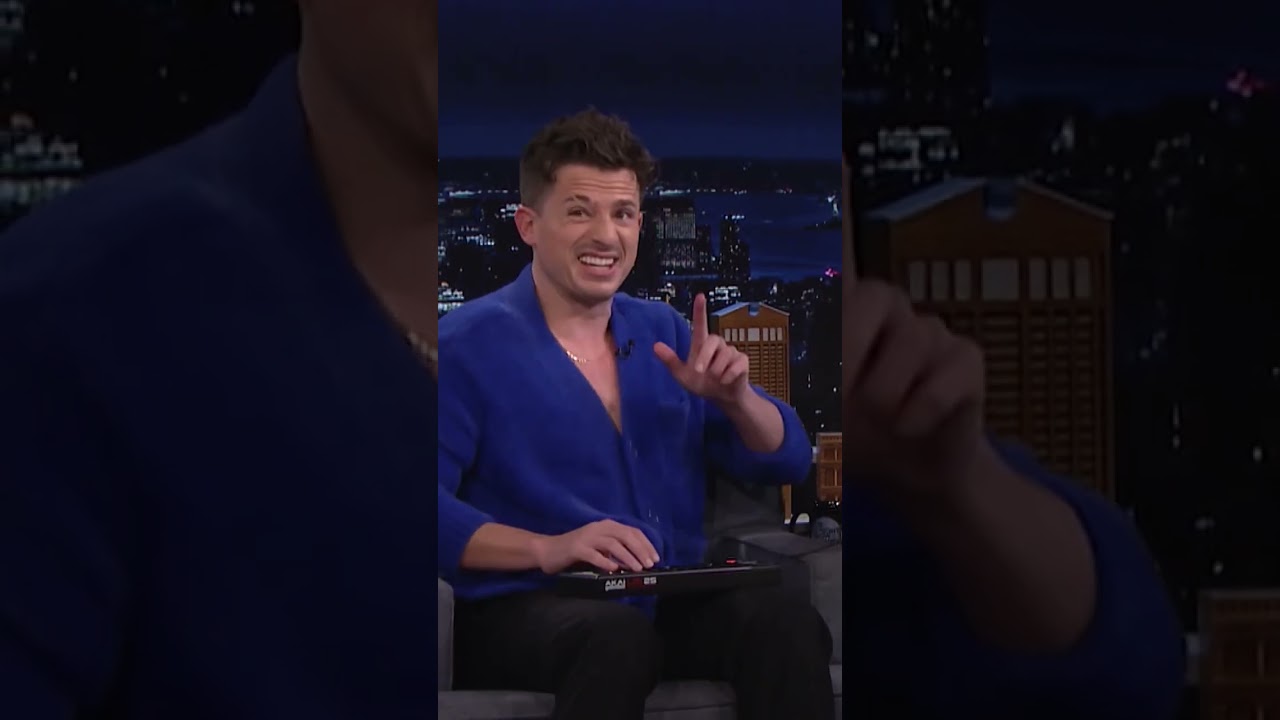 #CharliePuth creates an original beat on the spot using a Tonight Show mug and a spoon! #shorts