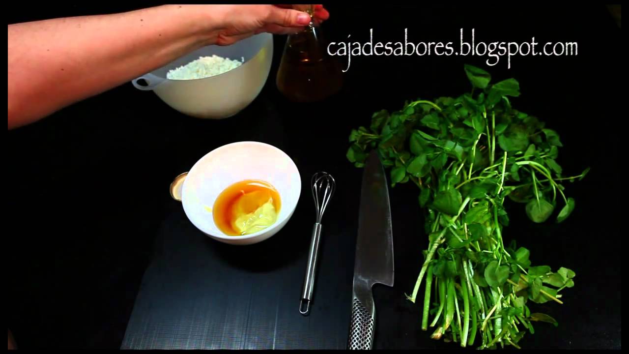 ensalada berros y queso