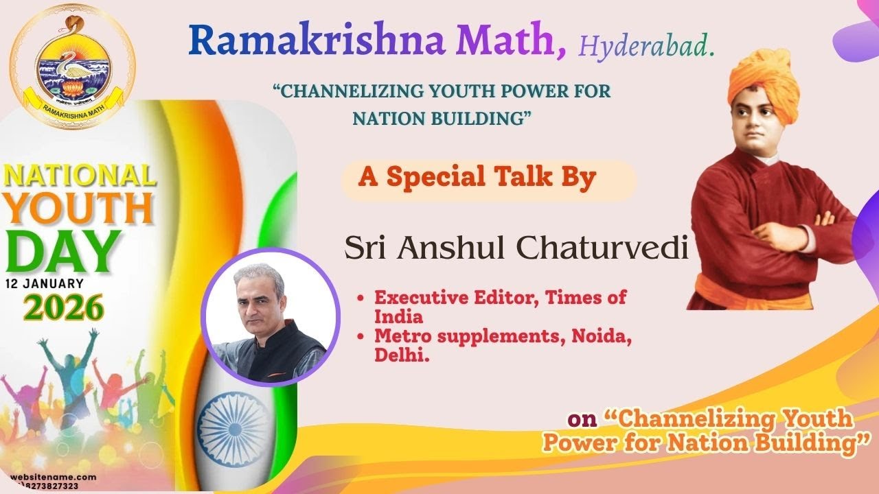 National Youth Day Celebrations 2026. Talk By Sri Anshul Chaturvedi