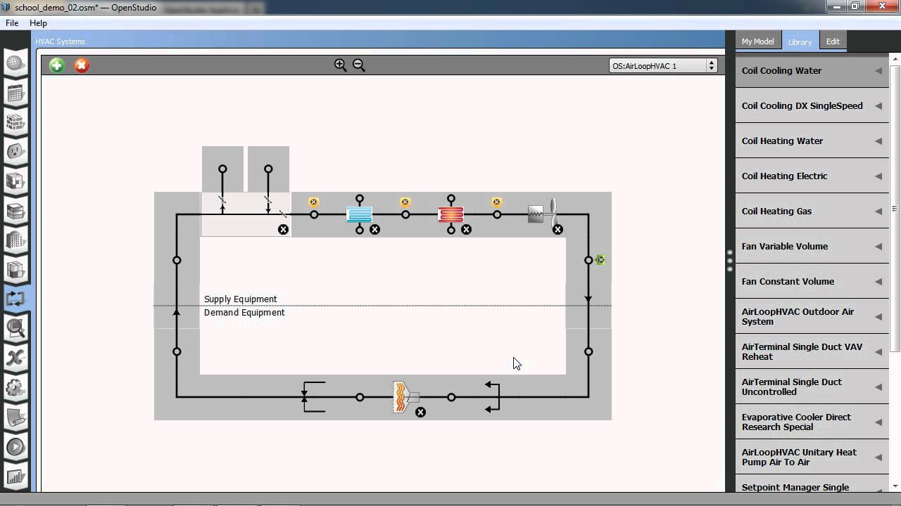 OpenStudio 0.7 Basic Workflow Guide  (Thermal Zones and HVAC Systems Tabs)