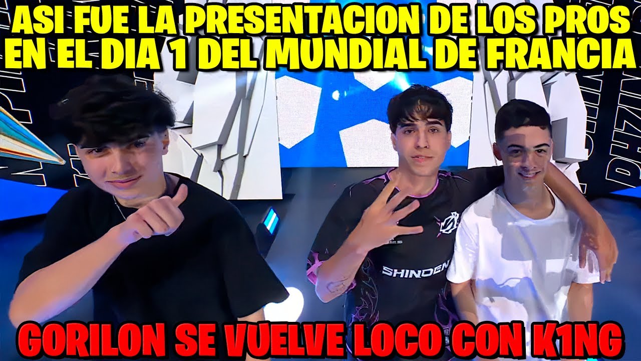 ASI FUE LA ENTRADA DE TODOS LOS PRO PLAYERS EN EL PRIMER DIA DEL MUNDIAL DE FRANCIA