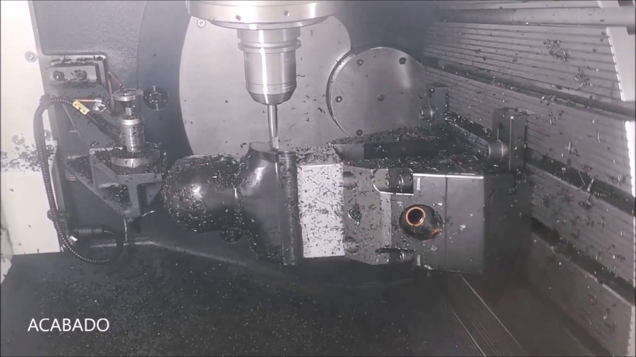 5.5 PROCESOS DE MECANIZADO. MECANIZADO DUN BUSTO EN PE NEGRO CON MÁQUINA 5 EIXES