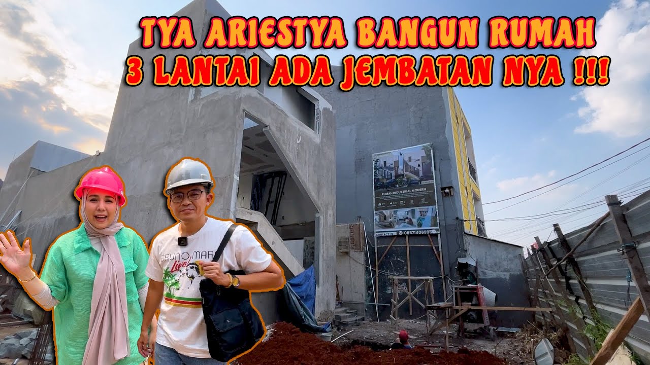 BANGUN RUMAH 3 LANTAI ADA JEMBATAN NYA !!!