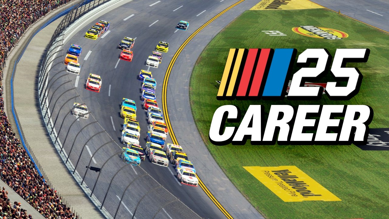 NASCAR 25 Snowy Night Career Mode