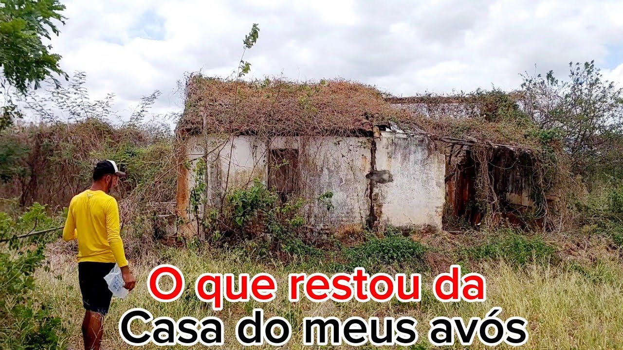 Casa antiga abandonada que era dos meus avós sítio jatobá no Ceará