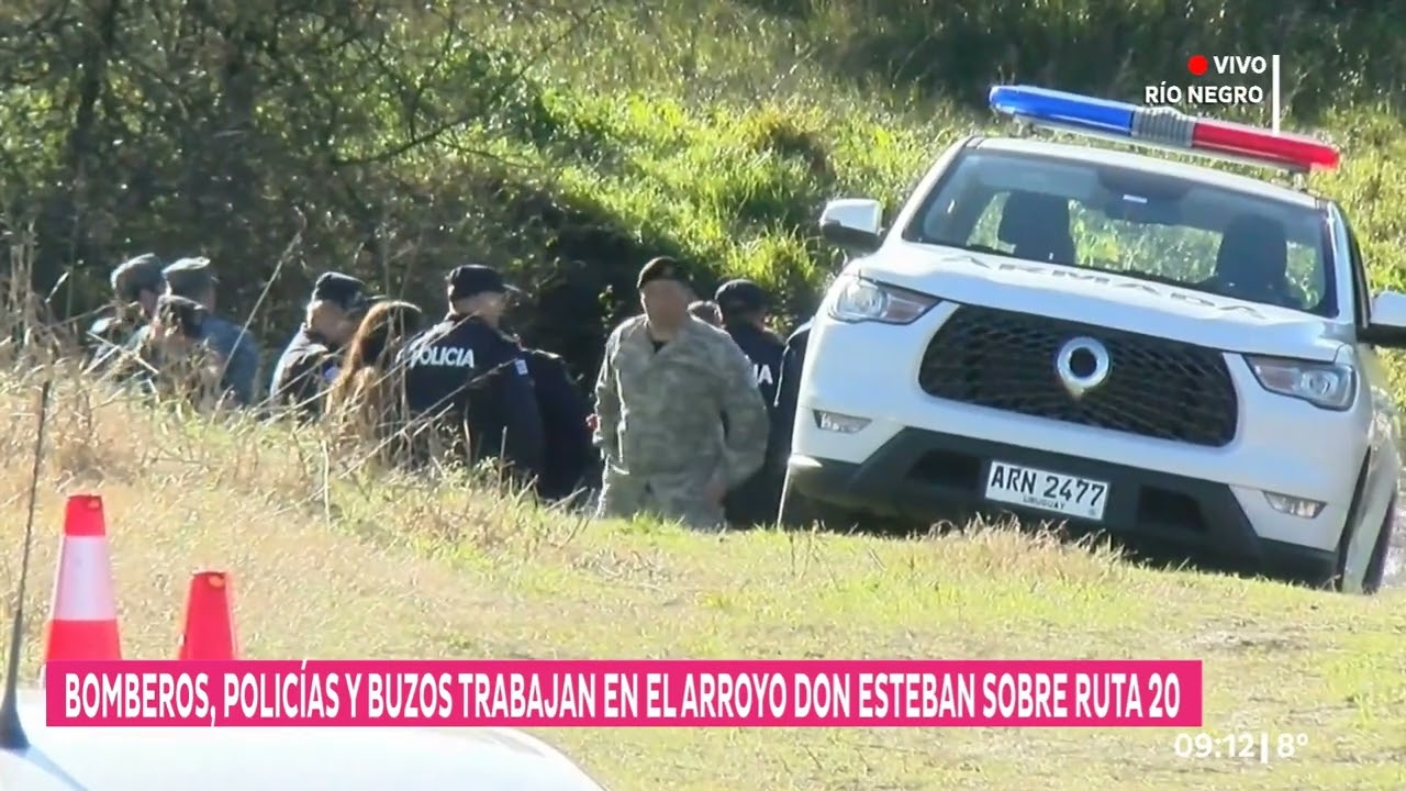 Río Negro: Bomberos, buzos y policías retoman la búsqueda de los dos menores sustraídos por su padre