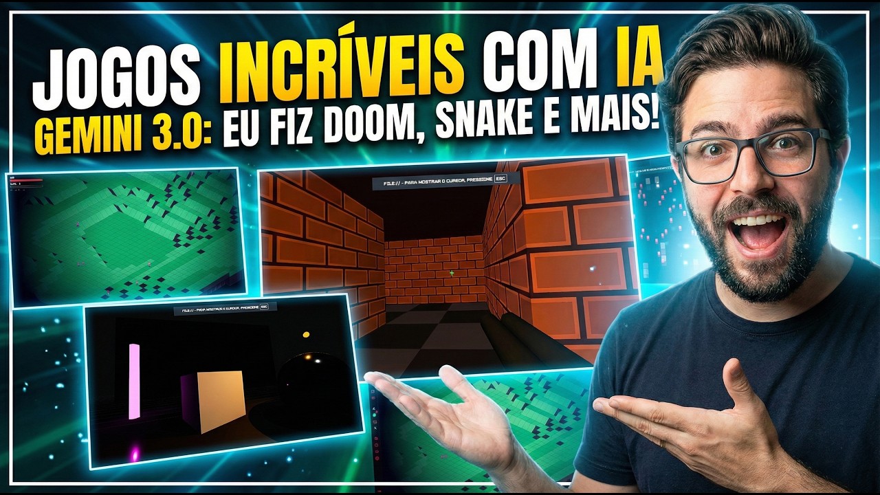 GEMINI cria jogos completos em segundos. incrível 