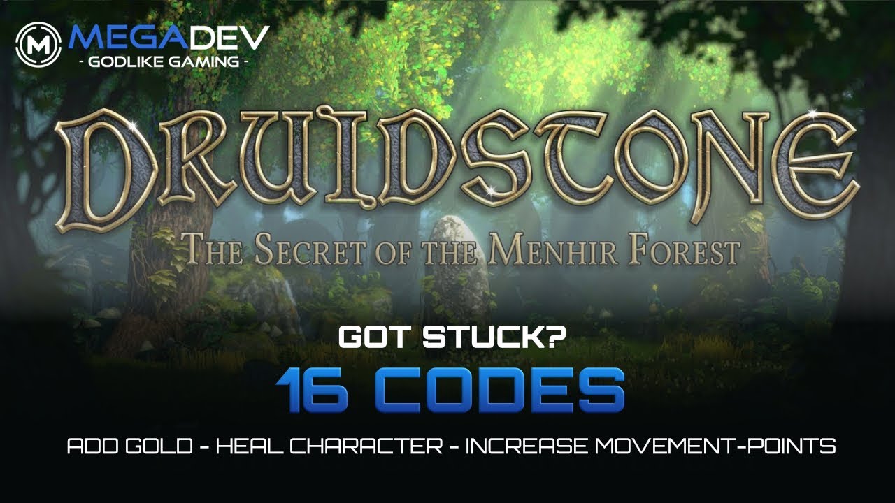DRUIDSTONE: THE SECRET OF THE MENHIR FOREST Cheats: Heal Character, ... | Trainer by MegaDev