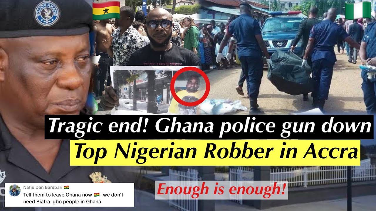 BREAKING‼️GHANA POLICE GUN DOWN N0T0RIOUS  NIGERIAN CR!MINAL CAUGHT IN ACCRA ATTEMPT 