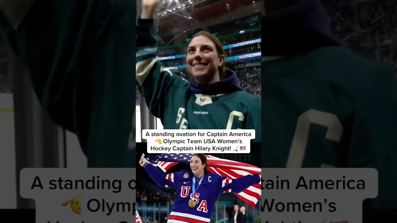 A standing ovation for Captain America: Olympic Team USA Women&rsquo;s Hockey Captain Hilary Knight #news