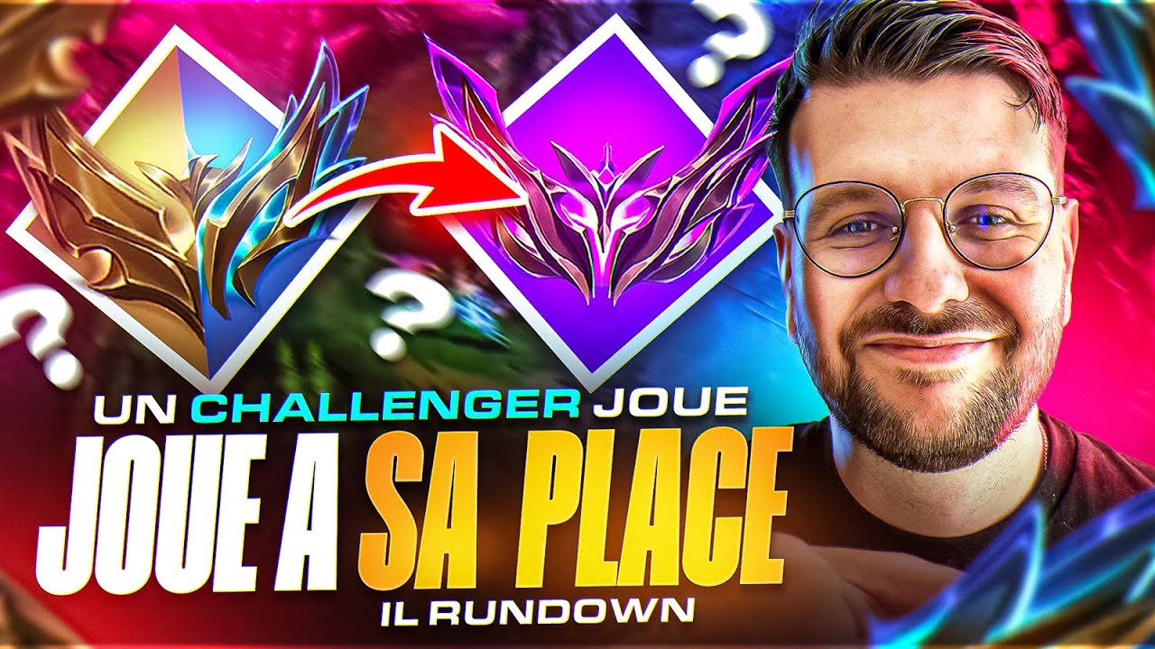 IL ME PIEGE ET FAIT JOUER UN CHALLENGER A SA PLACE ! ON PREND LE CHALLENGER POUR UN GOLD (Vraiment)