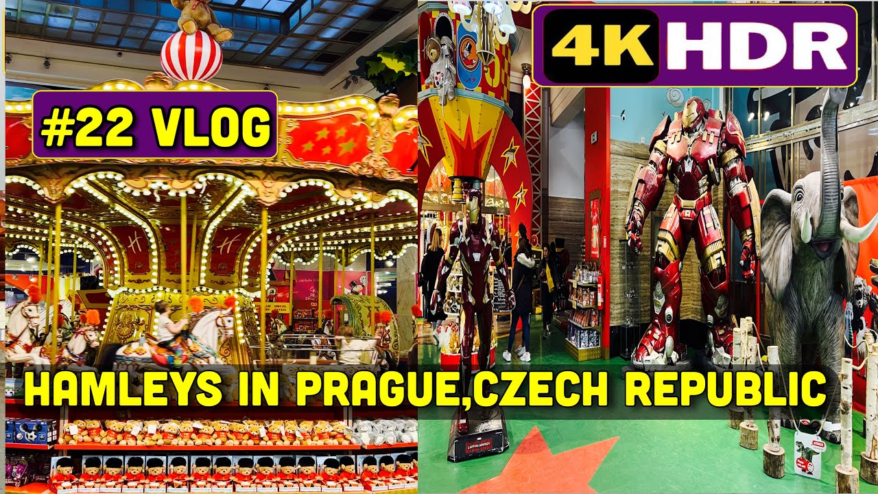 Hamleys in Prague,Czech Republic,The Biggest Shop for kids// Prague city walk