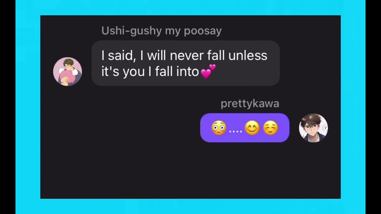 Until I found you~[UshiOi][Iwazumi cheated][1/?][haikyuu texts][shions white fluffy hair]