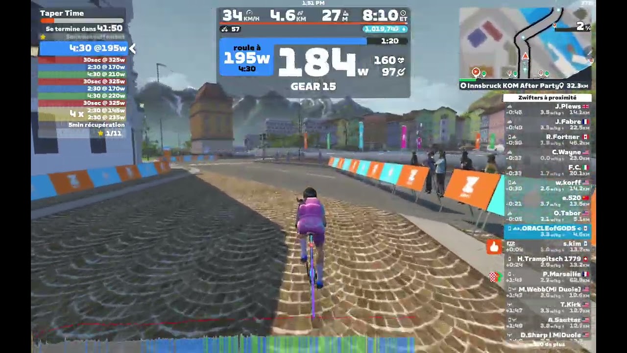 ZWIFT #98 TDZ x GRAN FON FONDO TAPER TIME