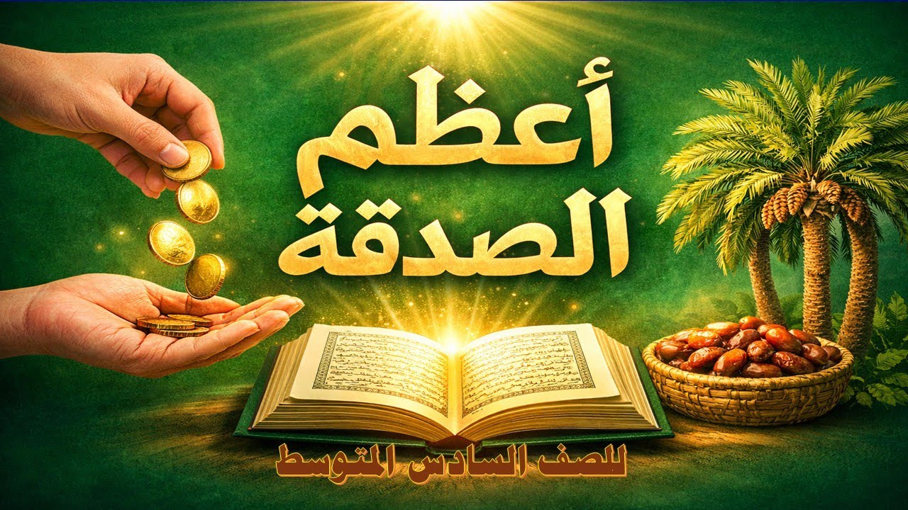 أعظم الصدقة | شرح وتحليل الحديث الشريف | الصف السادس المتوسط | الموضوع الثاني