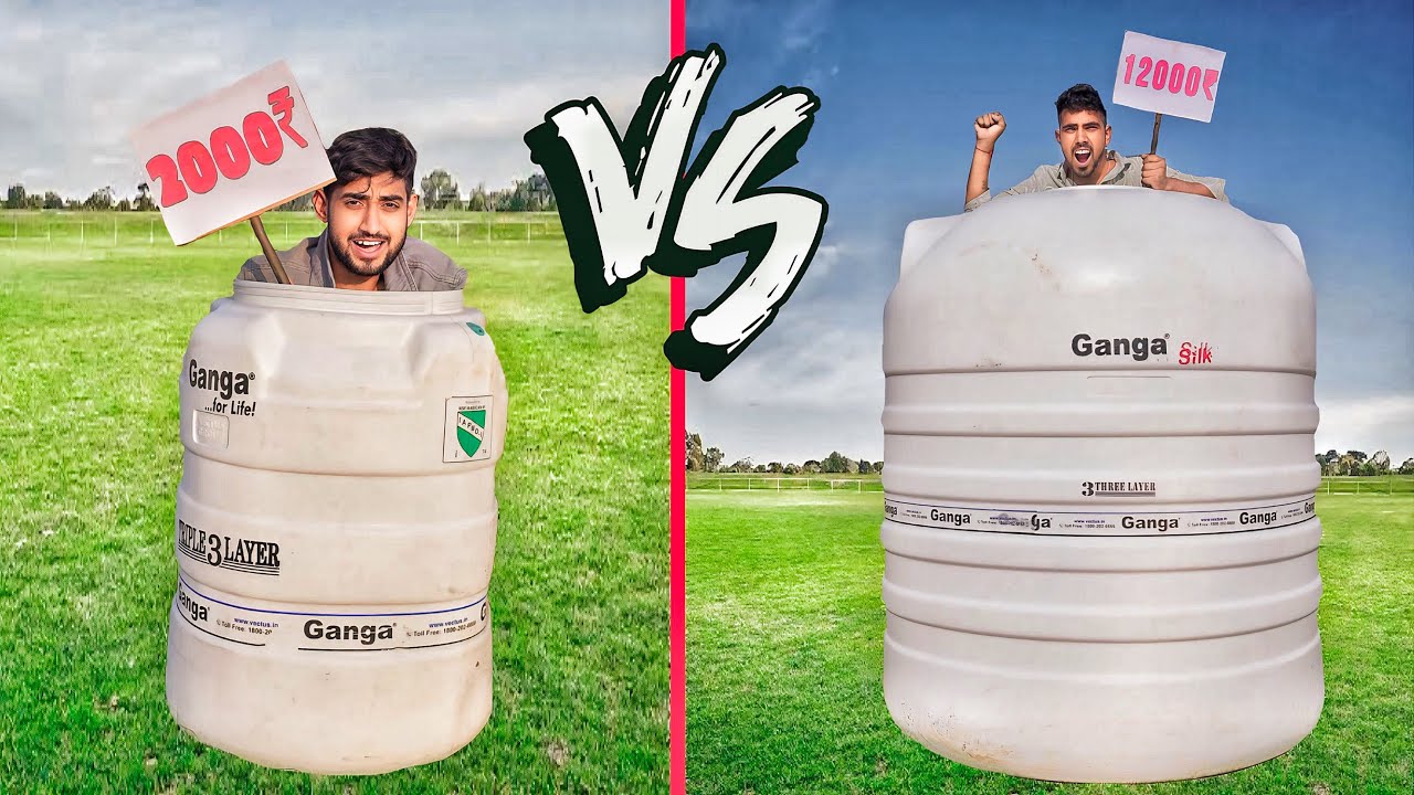 Surviving in different budgets water tank challenge