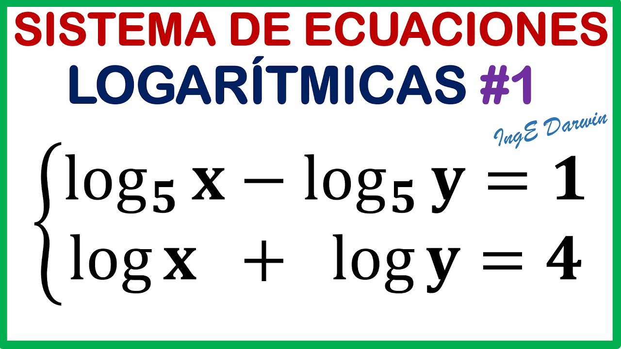 Así se resuelve un SISTEMA DE ECUACIONES LOGARÍTMICAS fácilmente | Ejercicio 1