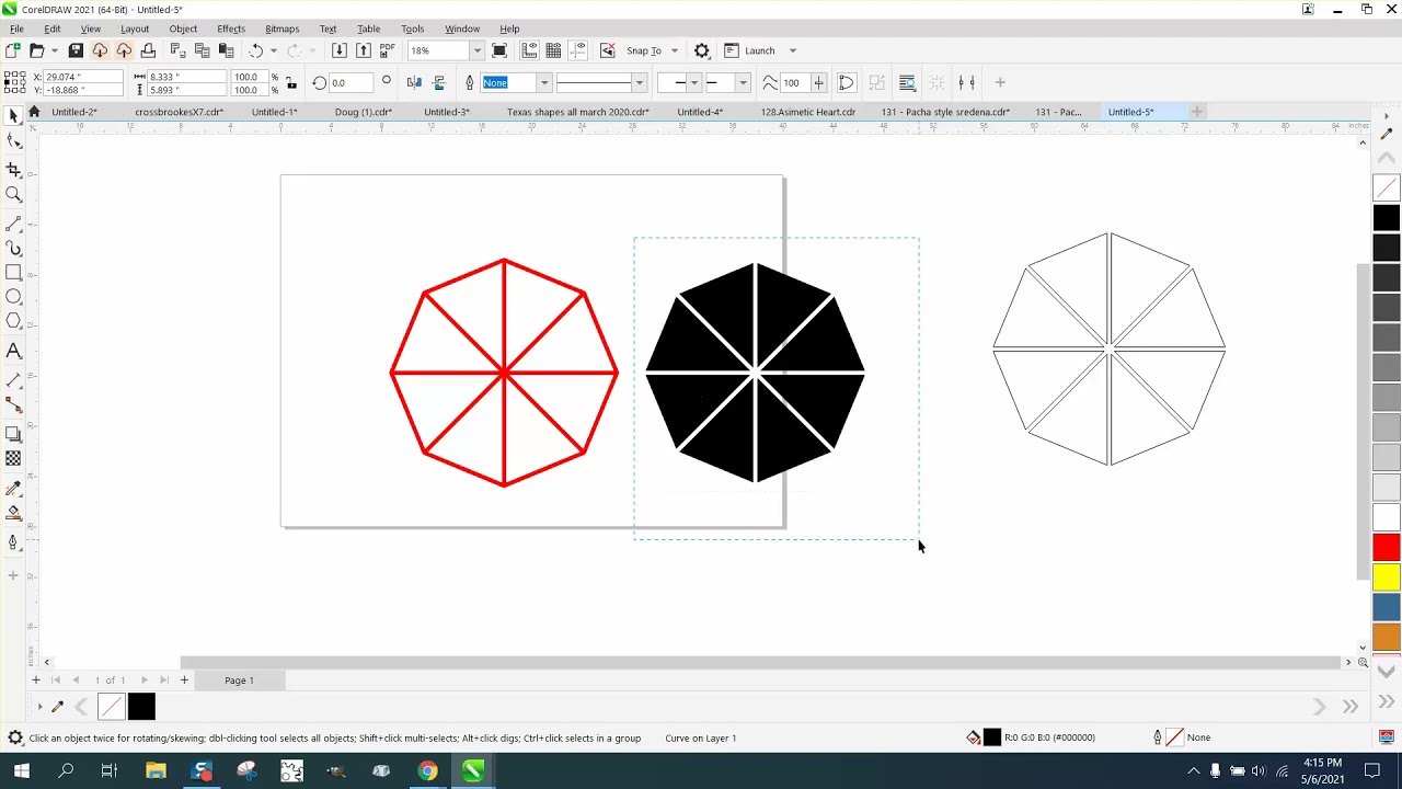 Corel Draw Tips & Tricks Draw this with the Polygon Tool
