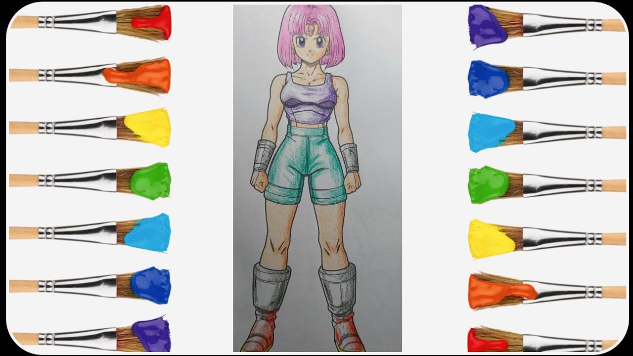 Anime Girl Coloring Page | Coloring With Crayons