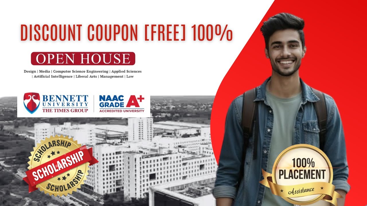 Bennett University Coupon Code 🔥 | Application Fee Discount | Admission Open 2026&ndash;27