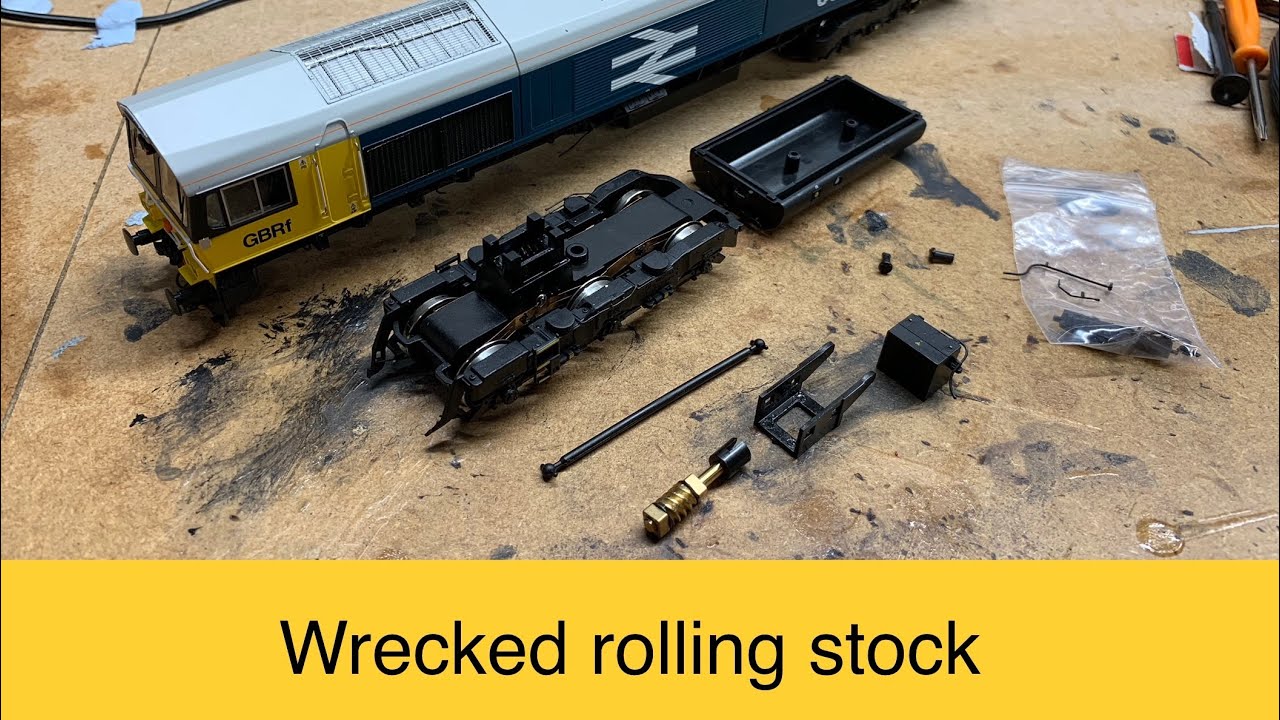 Wrecked rolling stock - Hattons class 66