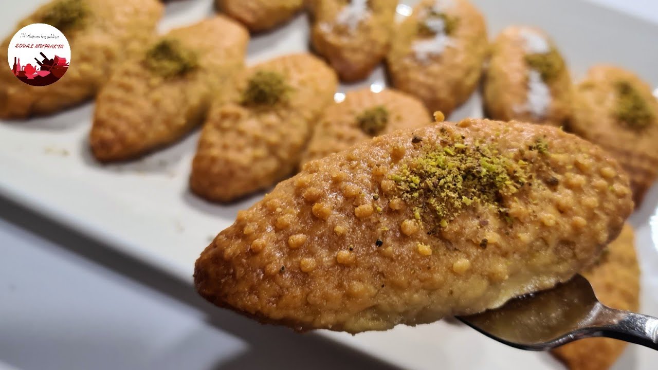 ŞERBETLİ TATLILARDA EN SEVDİĞİM😊TAM ÖLÇÜLÜ KIYIR KIYIR KALBURABASTI TATLISI