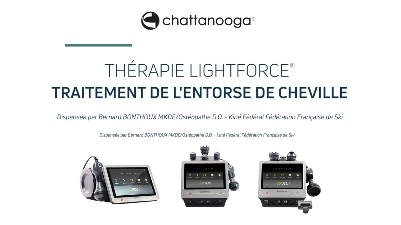 Formation - Traitement de l'entorse de cheville avec la Thérapie LightForce® Chattanooga®