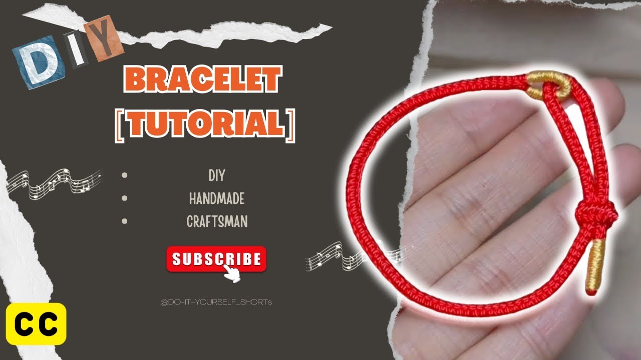 DIY Red Rope Bracelet: Ultimate Weaving Tutorial for Beginners 💪✨