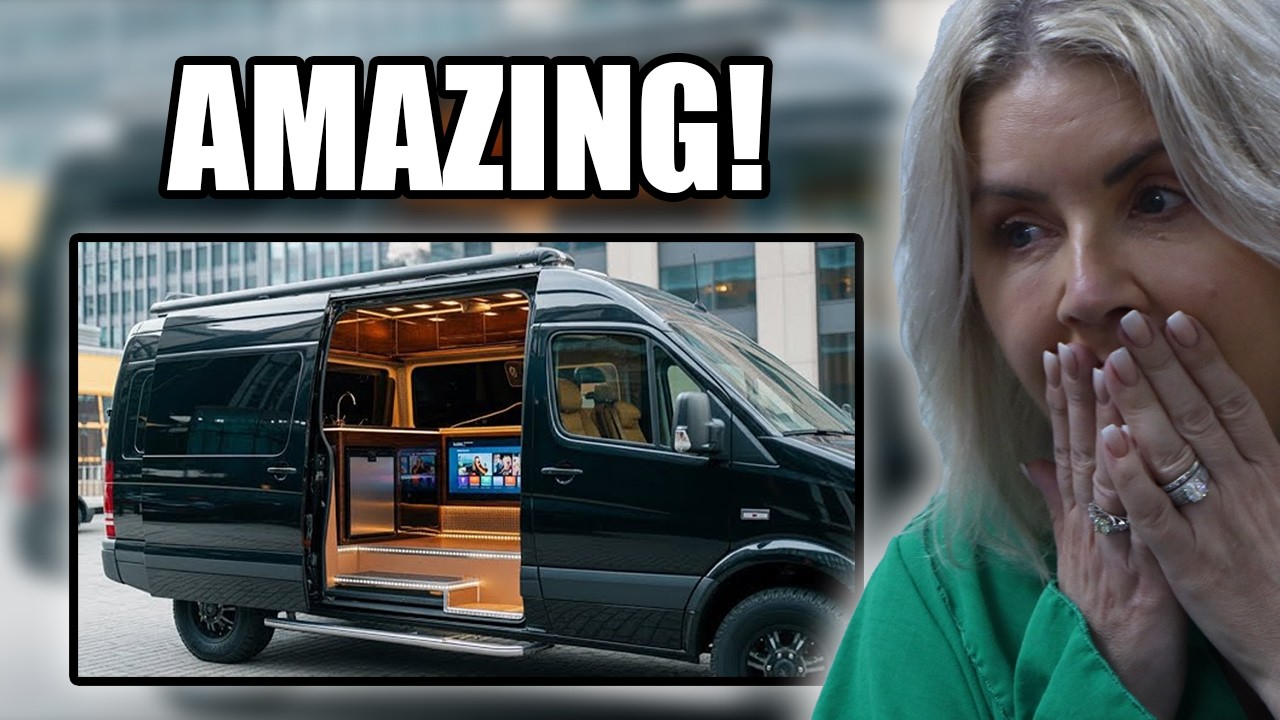 BRITS React to This Van Build is Better Than a 5-Star Hotel!