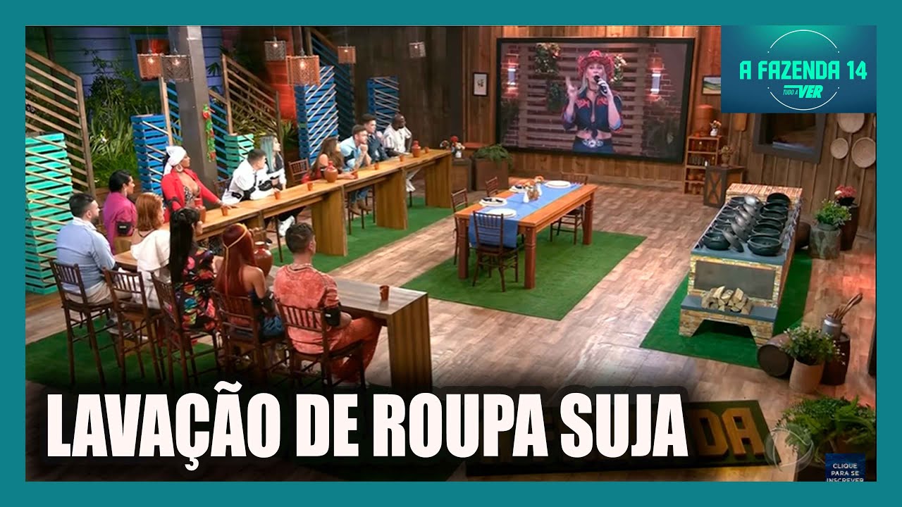 A Fazenda: TRETA na Lavação de Roupa Suja