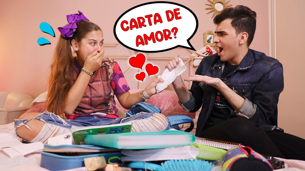 MEU AMIGO FELIPE REAGINDO AO QUE SOBROU DO MEU MATERIAL ESCOLAR 2019 ☆ Mileninha ☆