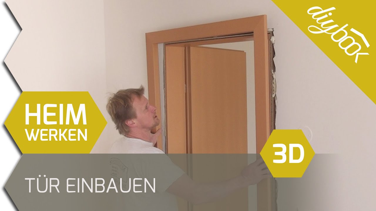 T&uuml;r einbauen / Zarge einbauen - 3D