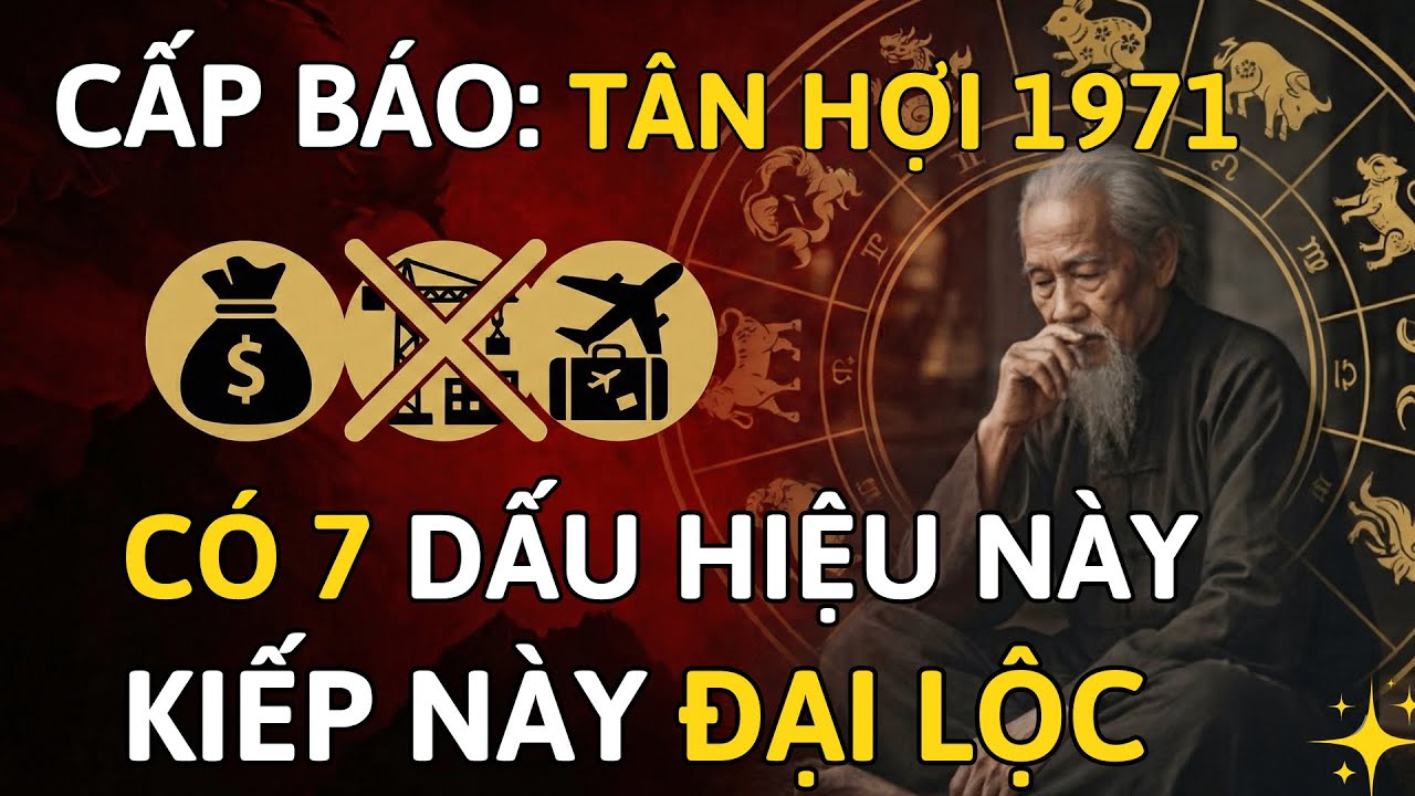 Tân Hợi 1971: Sở Hữu 7 Dấu Hiệu Này, Chứng Tỏ Kiếp Trước Tu Đại Đức, Kiếp Này Hưởng Trọn Lộc Trời.
