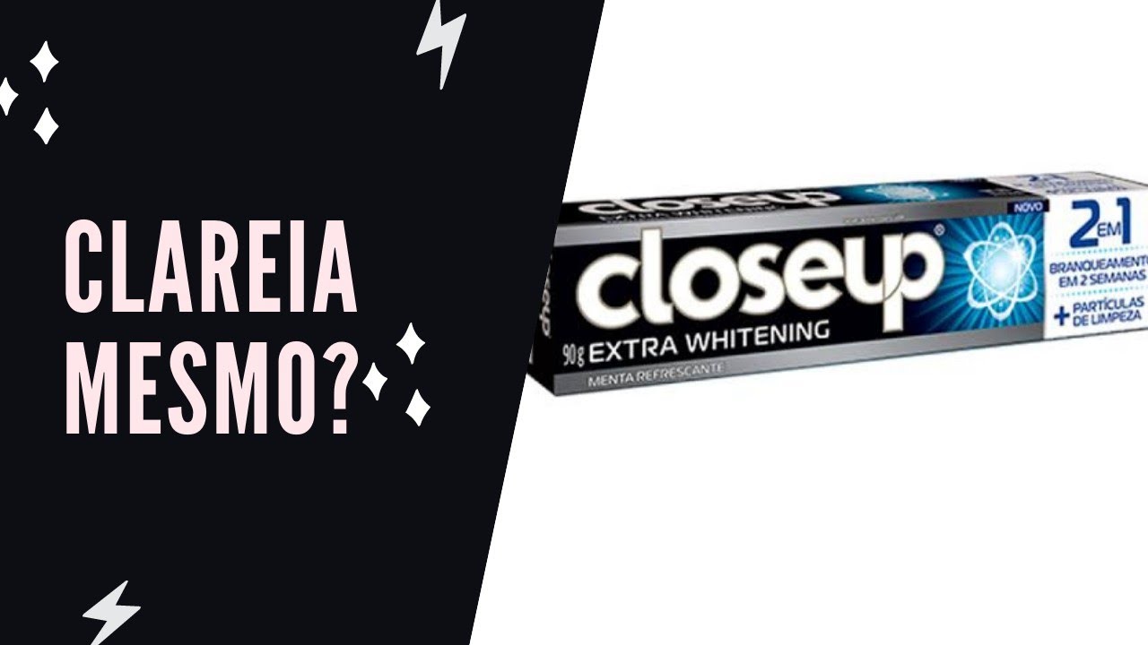 Creme Dental Pasta de Dentes  Closeup Extra Whitening Clareia Mesmo