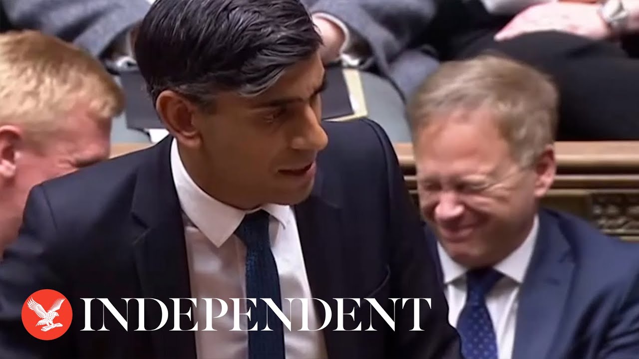 Grant Shapps and Oliver Dowden appear to laugh during Sunak's Israel and Gaza statement