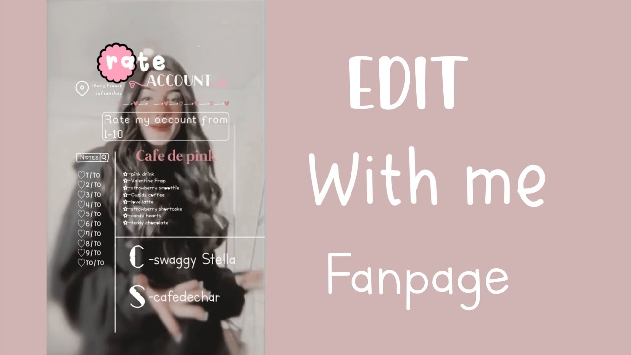 How to edit for fanpage /edit with me