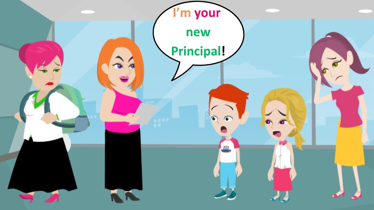 The new principal of Lucas's school appears - English Comedy Animated - Lucas English