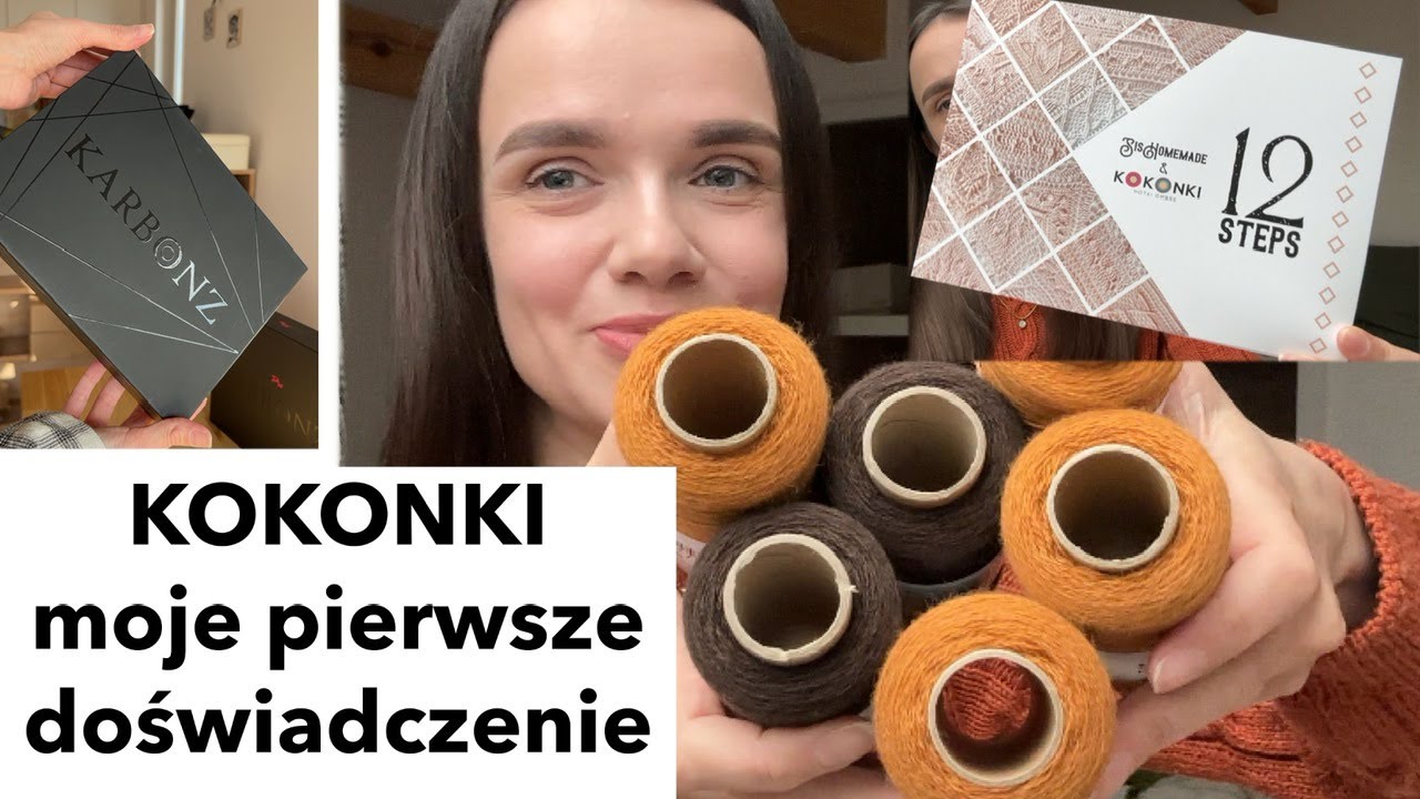Zestaw drutów karbonowych od KnitPro - KARBONZ.  Będę robić chustę z merynosa przez rok. Kokonki