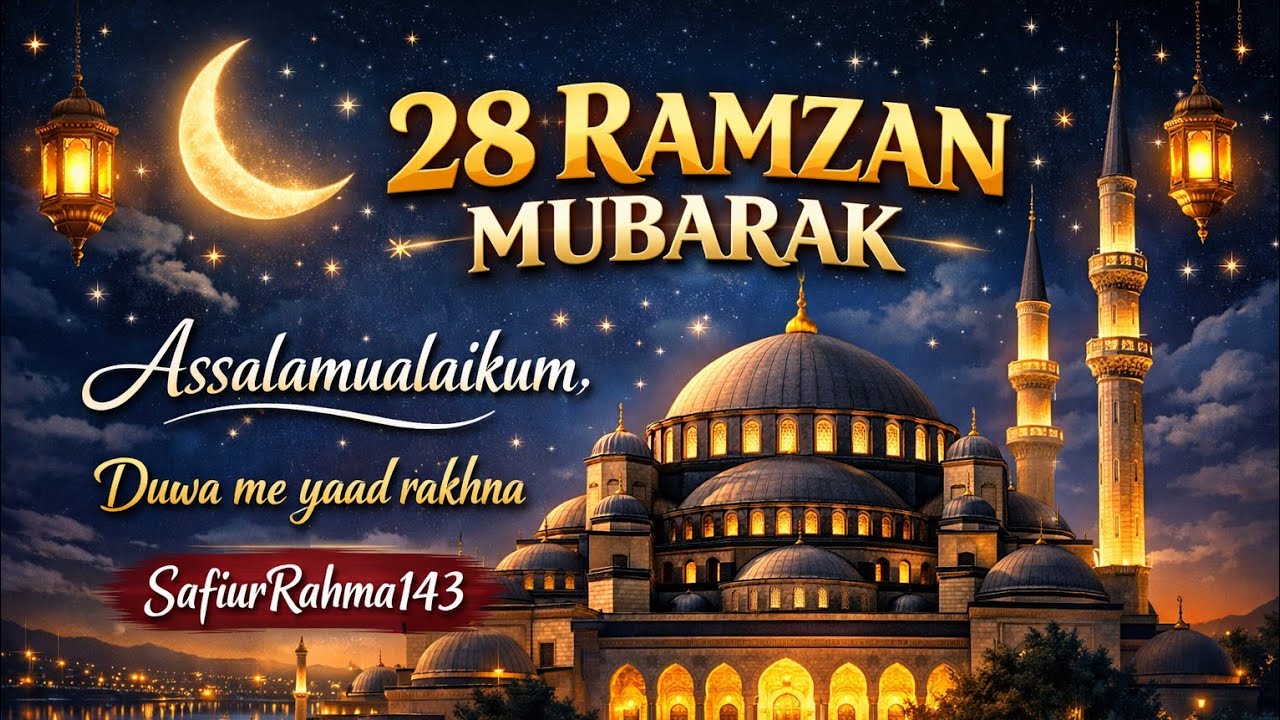 28 RAMZAN MUBARAK (Assalamualaikum)