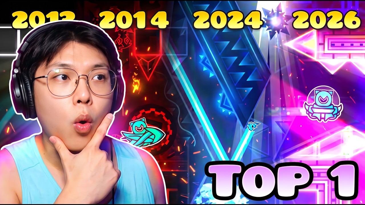 Geometry Dash Noob Reacts to Every Top 1 Hardest Demon