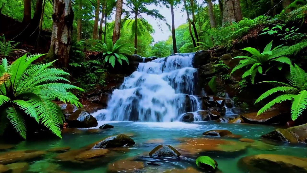 Soothing Flowing River with Birdsong Soundscape for Mental Clarity