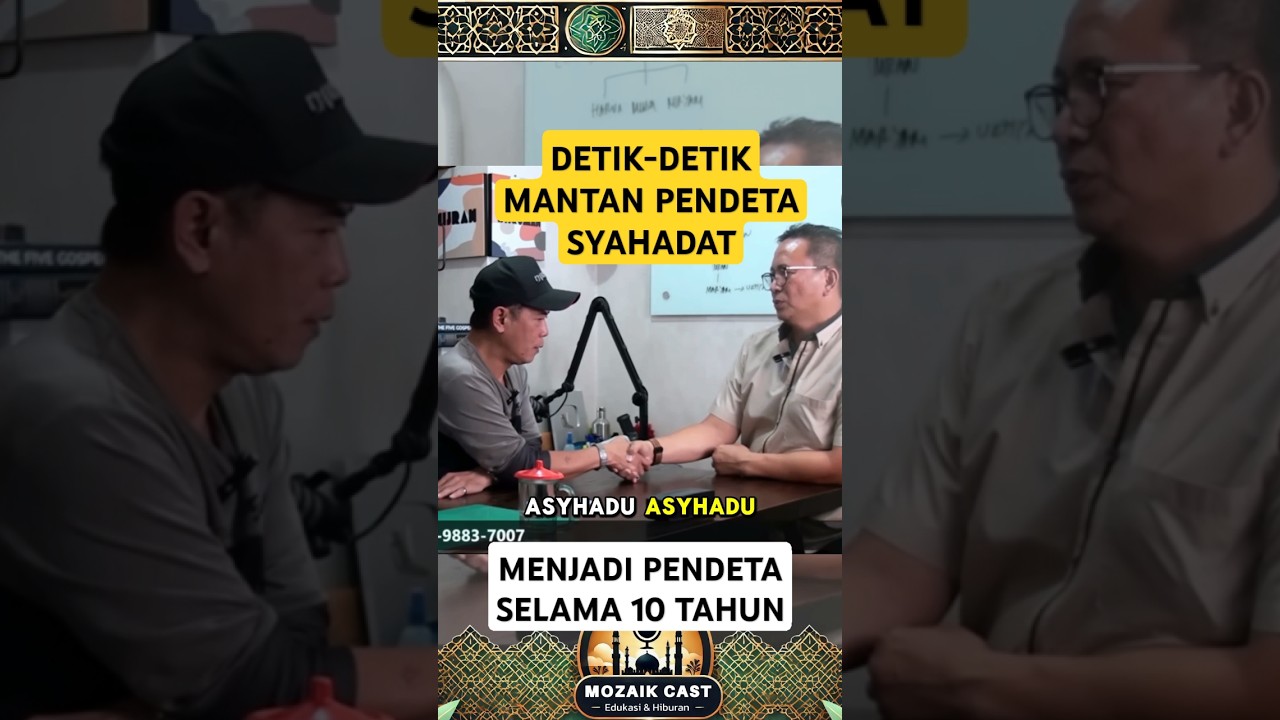 MANTAN PENDETA GBI SYAHADAT LEWAT SEORANG MUALAF DONDY TAN #dondytan #mualaf #pendetamualaf