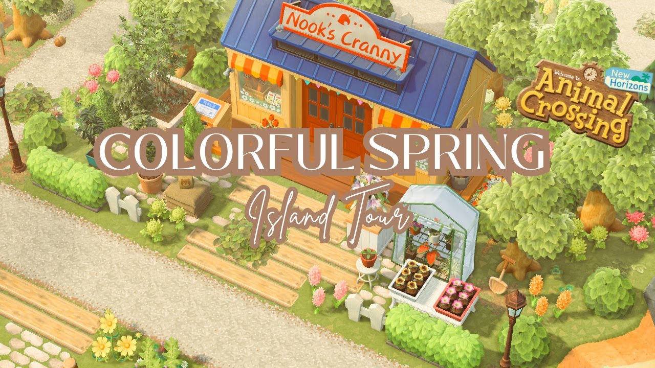Красочный Весенний остров // Экскурсия по острову в Animal Crossing New Horizons