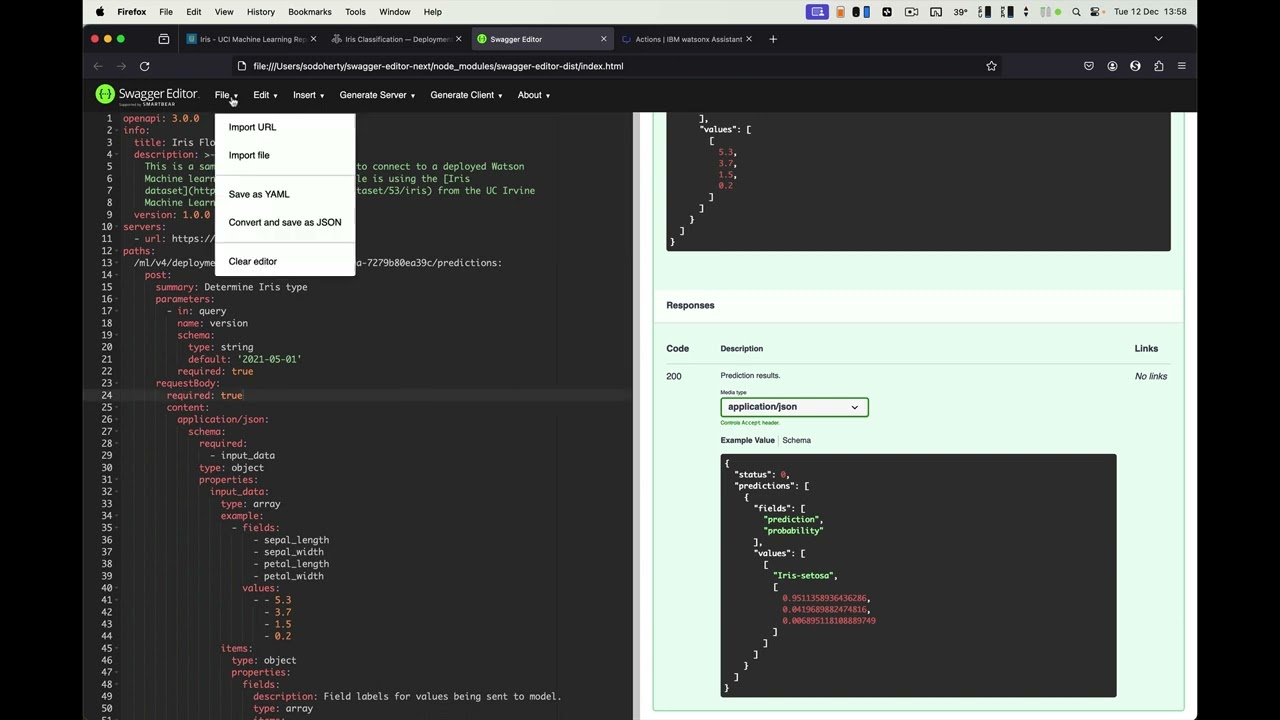 Connecting watsonx Assistant to WML through extensions.
